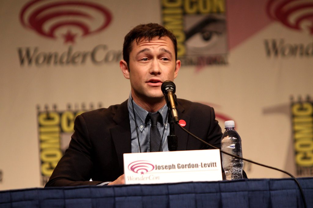 Joseph Gordon-Levitt speaking at a digital governance event
