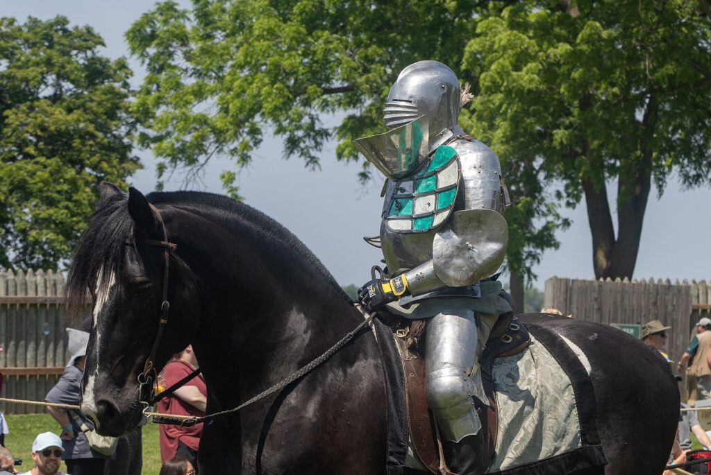 Medievalcore: Why Youth Culture Is Embracing the Middle Ages 2 Knights of Valour jousting at Fort Malden Medieval Faire, Amherstburg, Ontario, 2025 06 15 14