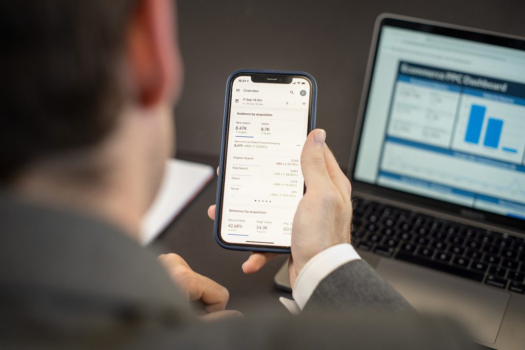 Viewing Website Analytics on Mobile Device