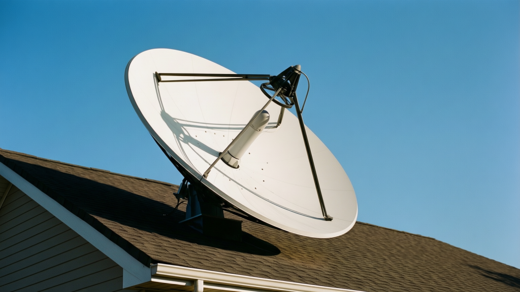 Musk Accuses Ambani of Blocking Starlink in India Starlink satellite dish in a field