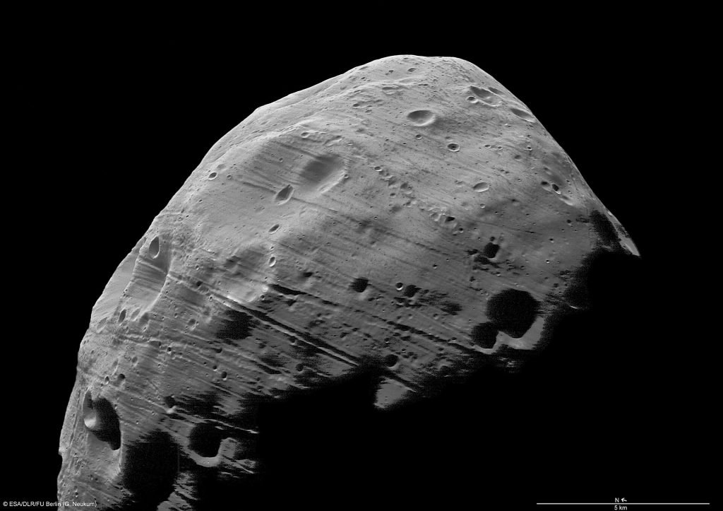 Closest view of martian moon Phobos to date