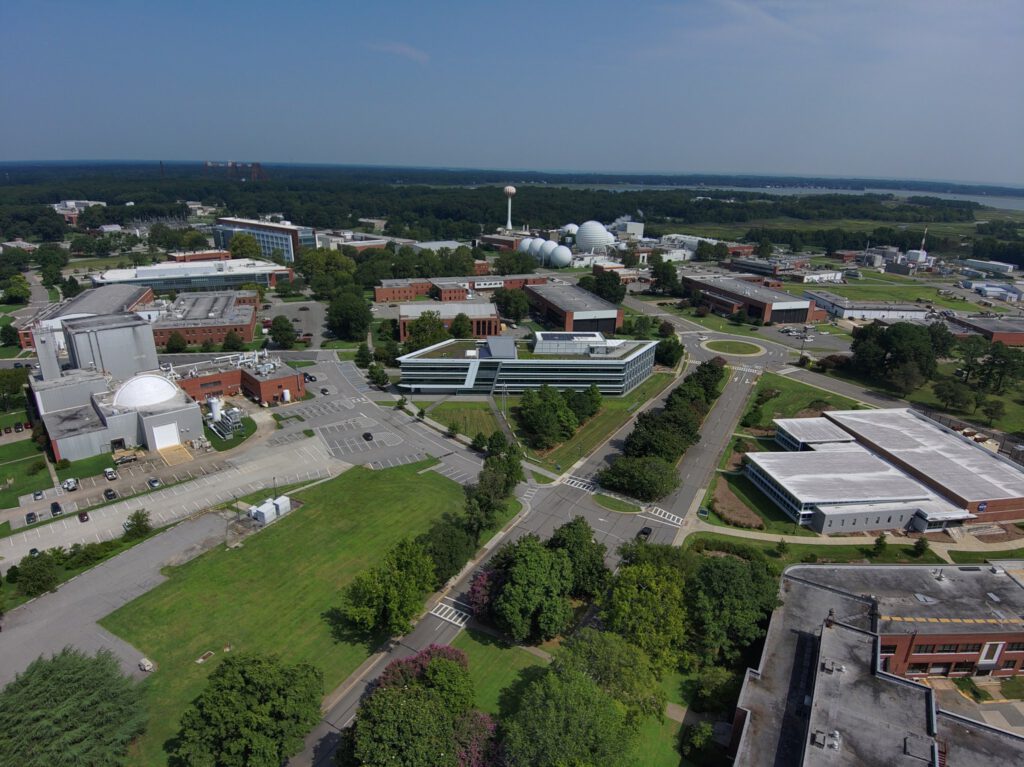 NASA and Virginia Partner for Energy Resilience 2 Solar panels and weather monitoring equipment at NASA Langley Research Center