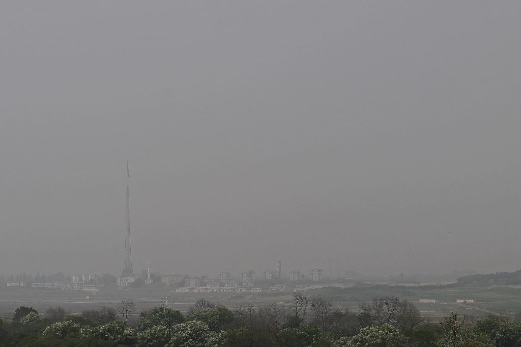 North Korea Threatens to Restart Border Propaganda Loudspeakers 1 Prop village