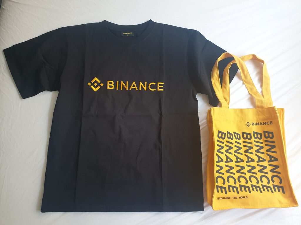 Binance logo on a digital screen representing the Binance hack