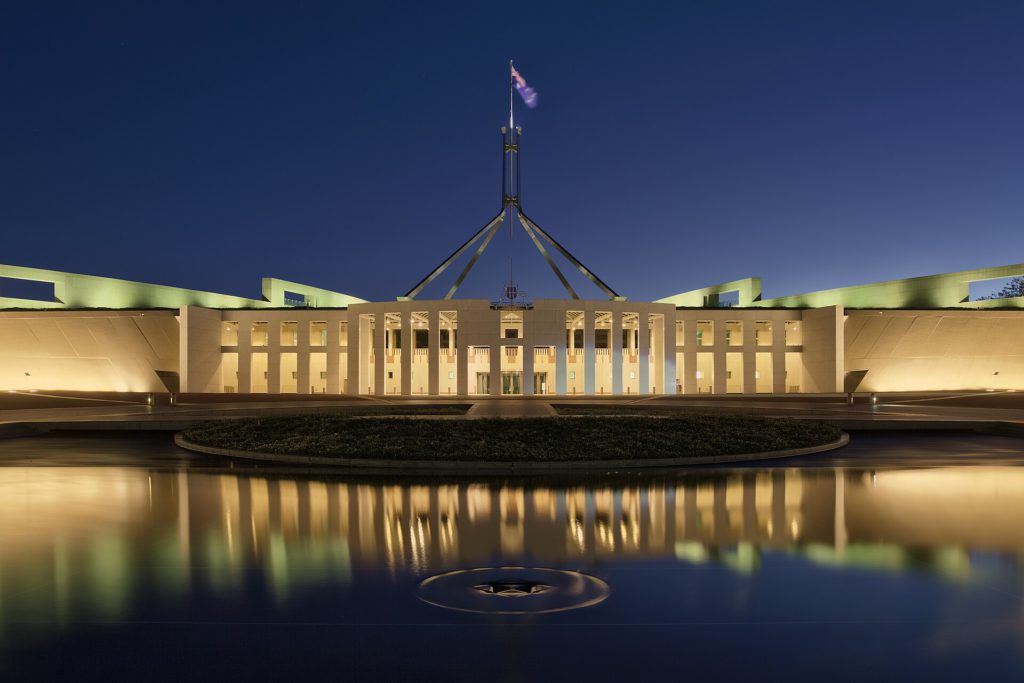 OpenAI Used AI to Draft Government Breach Warning 1 Parliament House at dusk, Canberra ACT