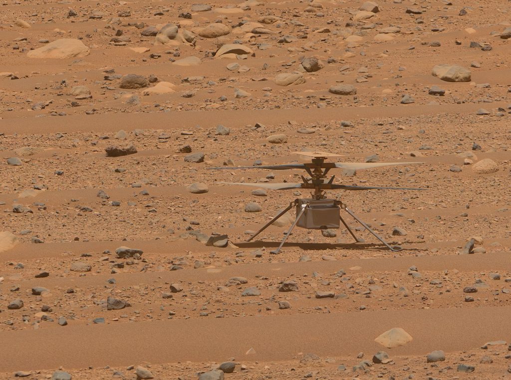 NASA's Ingenuity helicopter on Mars by Perseverance Mastcam Z, Sol 768