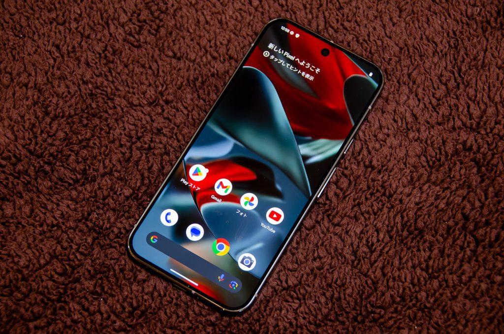 Pixel 11 Pro smartphone in Canyon gold color showing rear camera visor