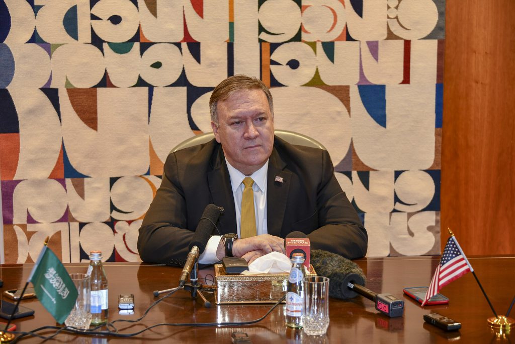 Secretary Pompeo Speaks at Press Conference in Riyadh, Saudi Arabia