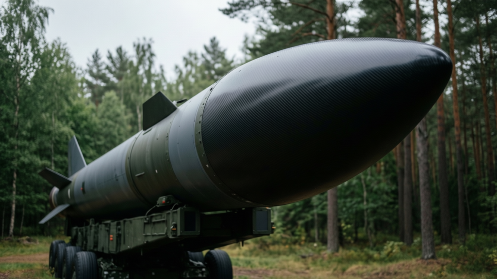 3D-printed cruise missiles Filin on a launch platform