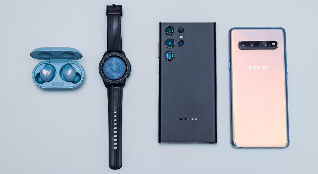 SAMSUNG Galaxy Buds+, SAMSUNG Galaxy Watch, SAMSUNG Galaxy S22 Ultra, SAMSUNG Galaxy S10 5G