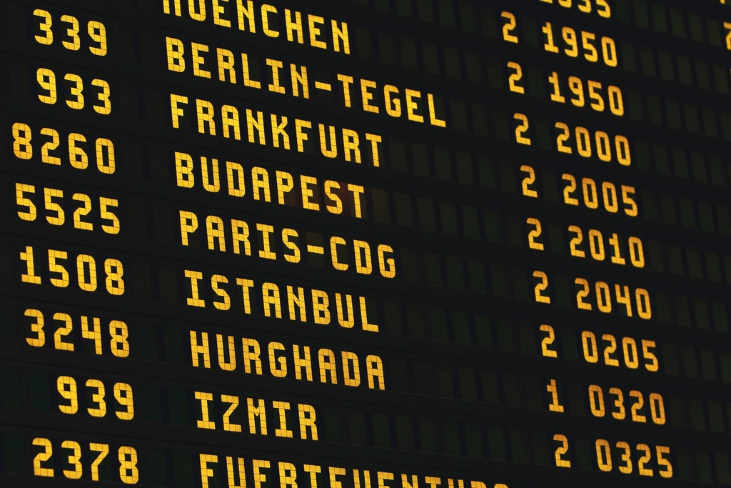 Free airport departure board image