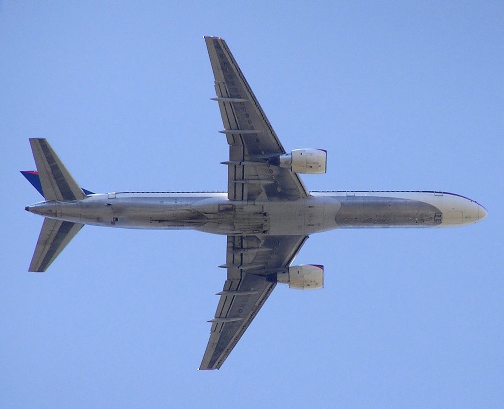Delta Air Lines B757 232 planform view