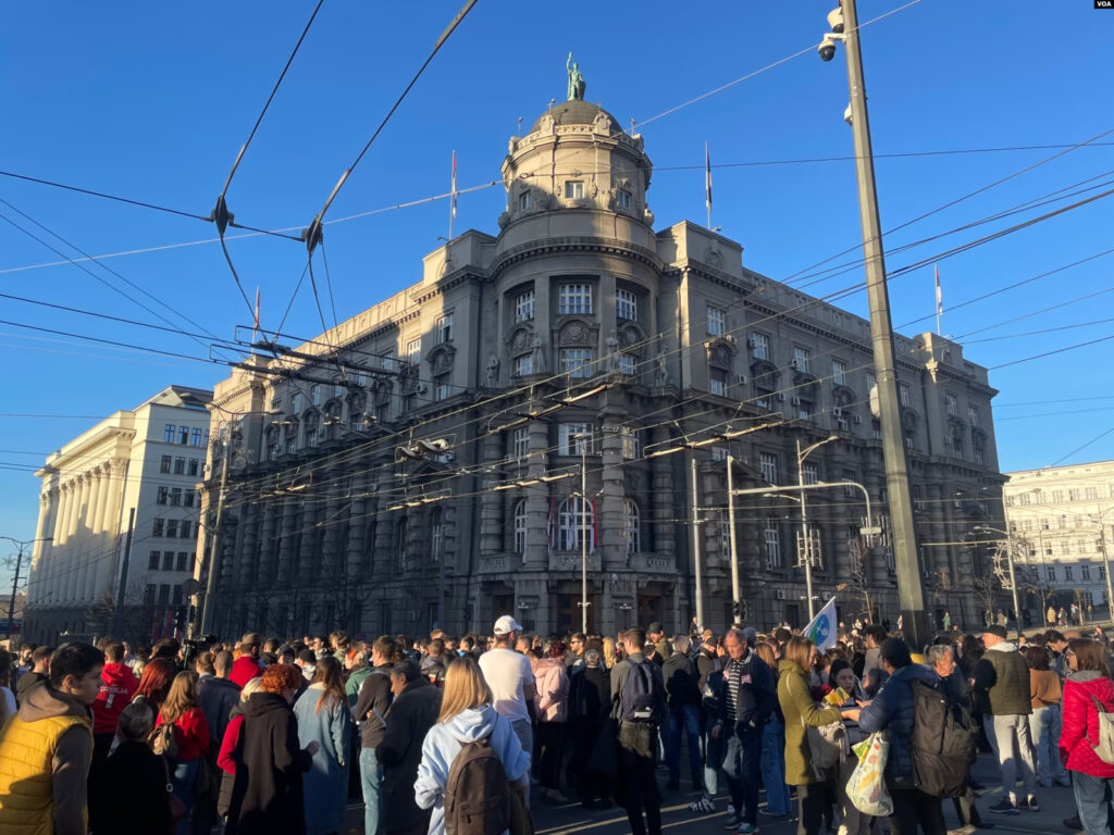 2023 Serbian election protests, 25 December