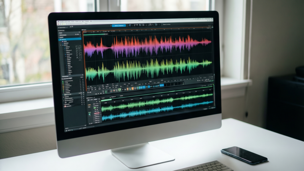 Sonilo Raises $11 Million to Build AI Audio for Video Sonilo AI audio software interface on a computer screen