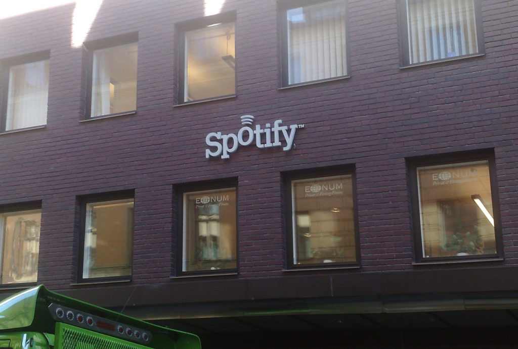 Spotify audiobooks app interface on a smartphone screen