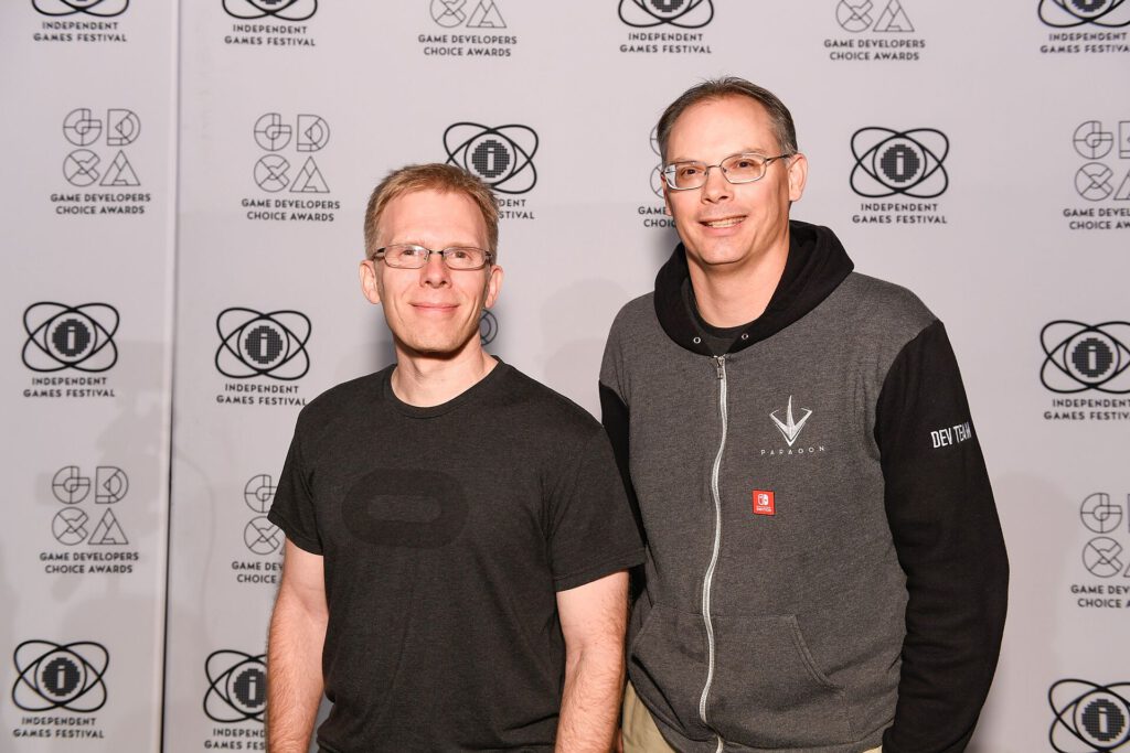 Epic CEO Tim Sweeney Accuses Valve of Holding PC Gaming Back 1 John Carmack and Tim Sweeney, GDCA