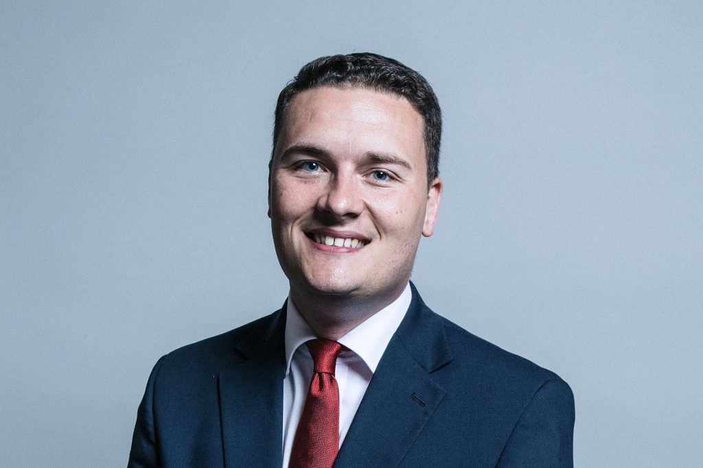 Wes Streeting UK defence secretary speaking at a podium