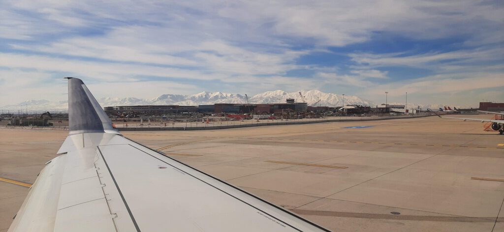 United Airlines Takes Majority of New Gates at SLC Airport 1 View from Salt Lake City International Airport in Winter