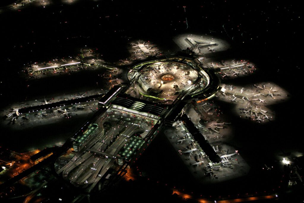 United Cuts Tulum Service, Adds SFO Routes to Virginia 1 San Francisco International Airport at night