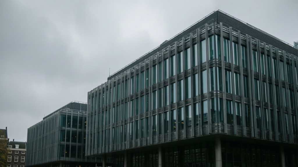 US Sanctions ICC in Major Escalation of Sovereignty Dispute The International Criminal Court building in The Hague under overcast skies