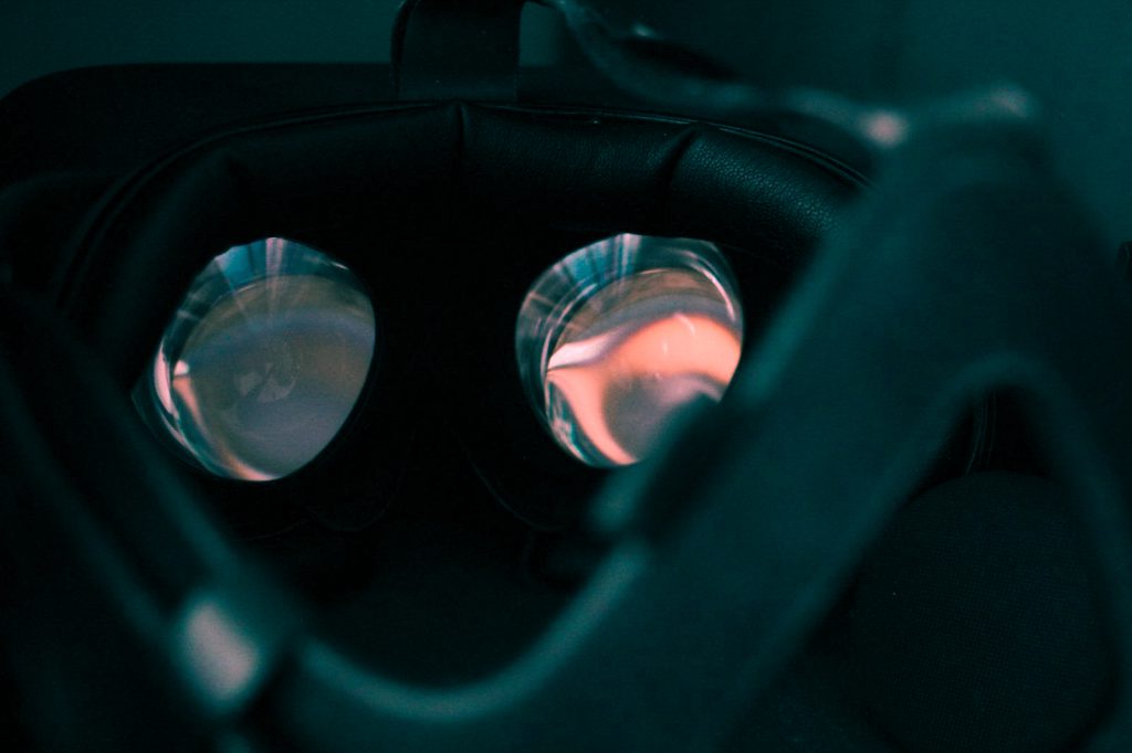 Steam Frame VR headset with CAD file diagrams