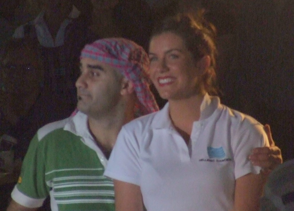 Victoria Hislop performing on Dancing With the Stars Greece