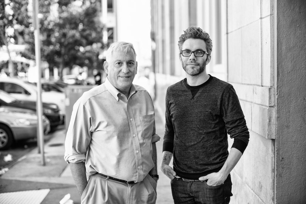 Walter Isaacson AI podcast promotional graphic with Elon Musk and Peter Thiel