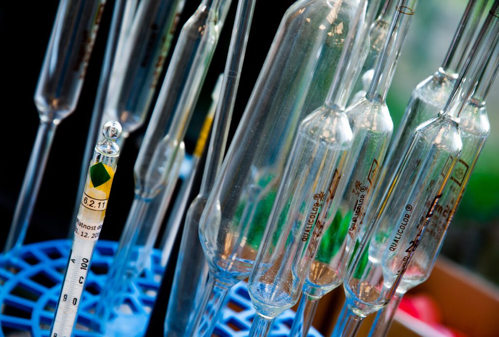 Test tubes in a laboratory